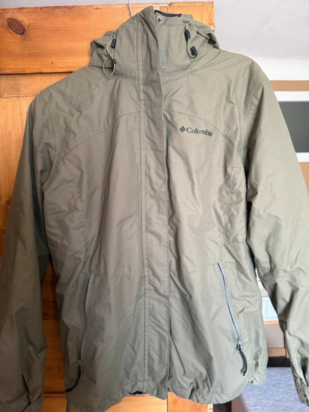 Columbia Bugaboo II Fleece Interchange Jacket Khaki Women's M